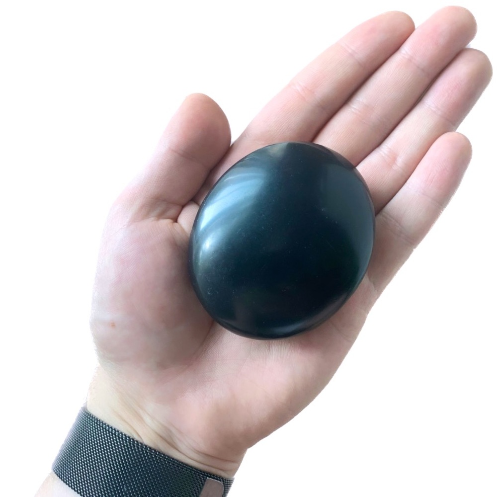 Black Onyx Palm Stone Crystal